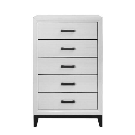 GLOBAL FURNITURE USA Kate Chest - Foil Grey KATE-FOIL GREY-CH